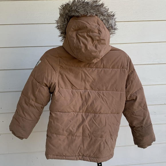 Abercrombie n fitch faux Sherpa lined coat puffer fullzip hood jacket 7/8 - Picture 6 of 8